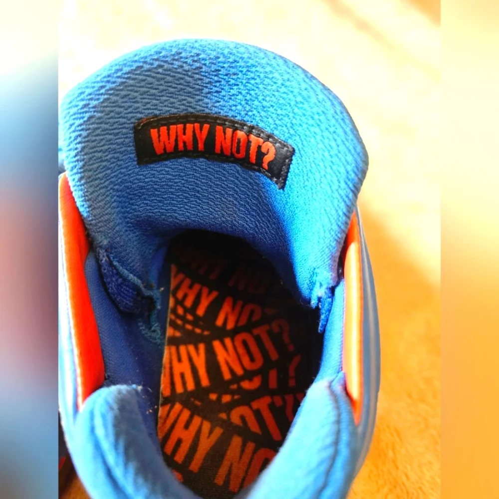 Jordan crafted by jordan  these air jordan 32 russell westbrook sneakers are part of the air jordan product line and designed with a  photo blue